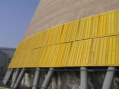 玻璃鋼冷卻塔擋風板-內蒙古霍煤鴻駿電力有限公司