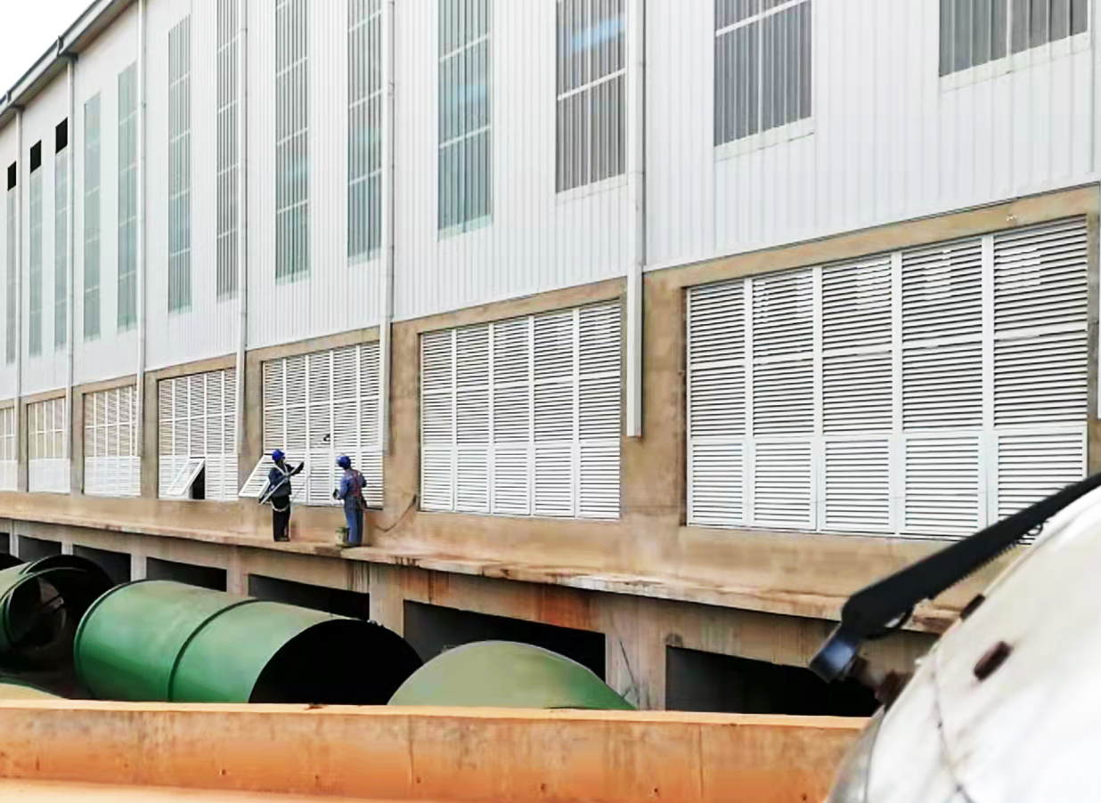 玻璃鋼百葉窗在電解鋁車間的應用